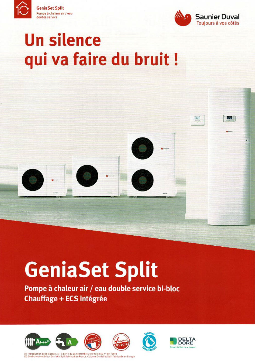 Pompe à chaleur Saunier Duval GeniaSet Split